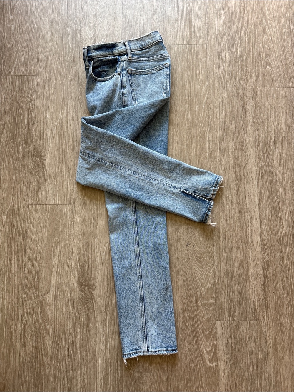 Abercrombie & Fitch Light Blue Slim Straight Jeans Ultra High Rise